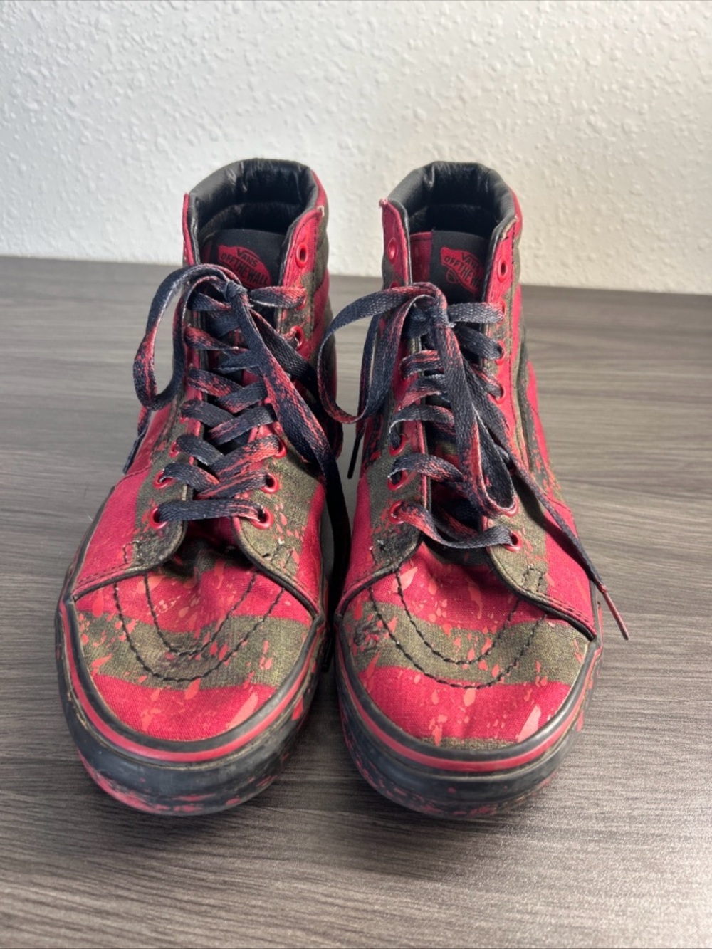 VANS House of Terror Nightmare Elm Street Sk8-Hi Freddy Krueger Sze W 9 M 7.5